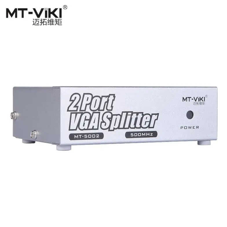 1x2 2 Port VGA Splitter 2048 x 1536 HD Video Cascade
