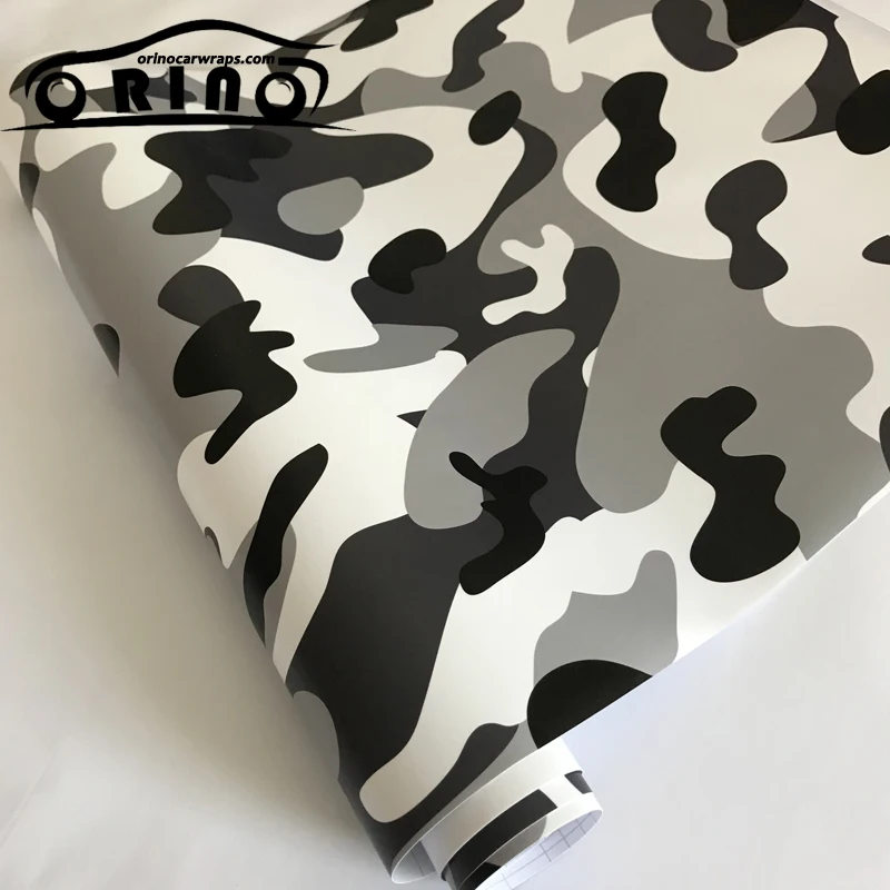 Black White Grey Vinyl Film Wrap-7