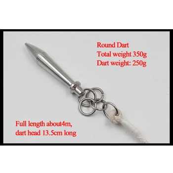 Kung Fu Weapons Stainless Steel Rope Dart Traditional Martial Arts Equipment with 4 M