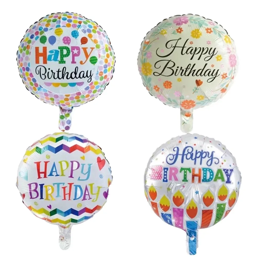 10pcs Globos Batch Happy Birthday Balloons Aluminium Foil Balloons