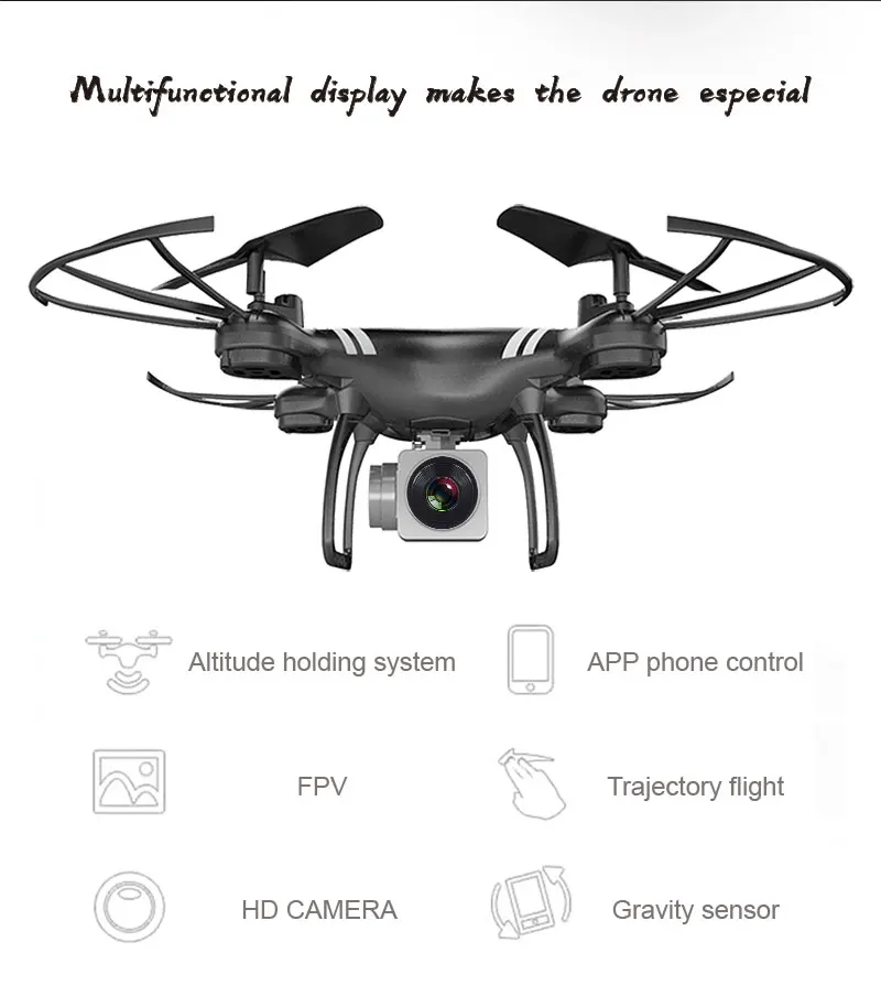 2018 XKY KY101 Радиоуправляемый Дрон Wi-Fi FPV HD Регулируемый Камера высота Удержание один ключ возврата/снять Радиоуправляемый квадрокоптер drone В