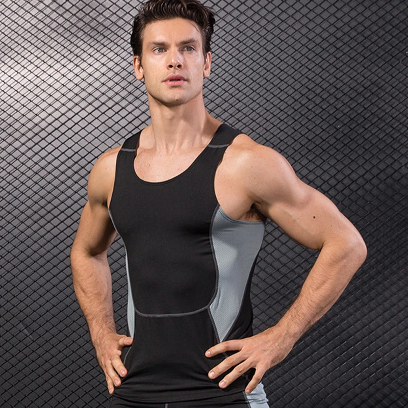 Mens Compression Base Layer Gym Vest T-Shirt Tank Tops Gym Fitness Shorts Pants