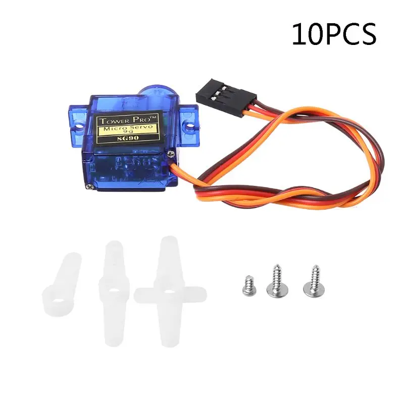 

5/10pcs SG90 Micro Servo Motor 9G RC Robot Helicopter Airplane Boat Controls