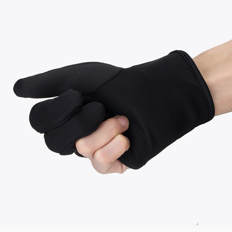 Protective Gloves Safety Gloves Hairdressing Three Fingers Anti-hot For Flat Iron Heat Resistant Hair Straightening Curling Styling