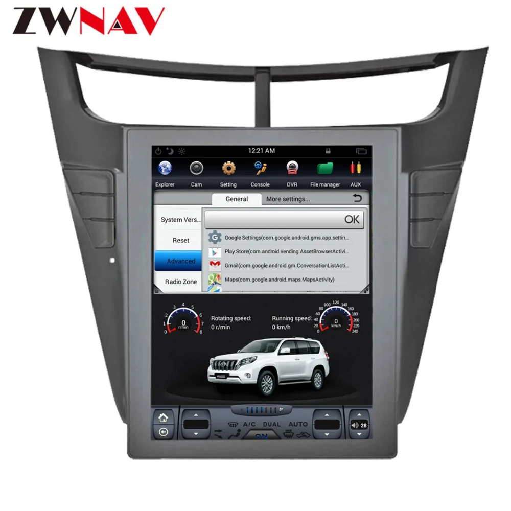 

ZWNVA Tesla style IPS Screen Android 7.1 Car DVD Player GPS Navigation Radio Screen For CHEVROLET Sail 2015 2016 2017 2018