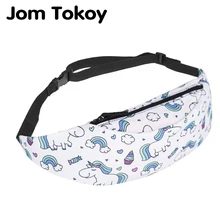 Jom Tokoy, Новая красочная поясная сумка для мужчин, поясная сумка, стильная сумка-бум, милый Единорог, женский пояс для денег, дорожная поясная сумка