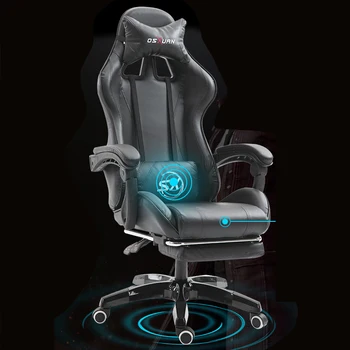 

Adjustable Height Internet Cafe LOL WCG with Armrest Racing Gaming Chair Nylon Feet Rotatable Office Gaming Computer Chair