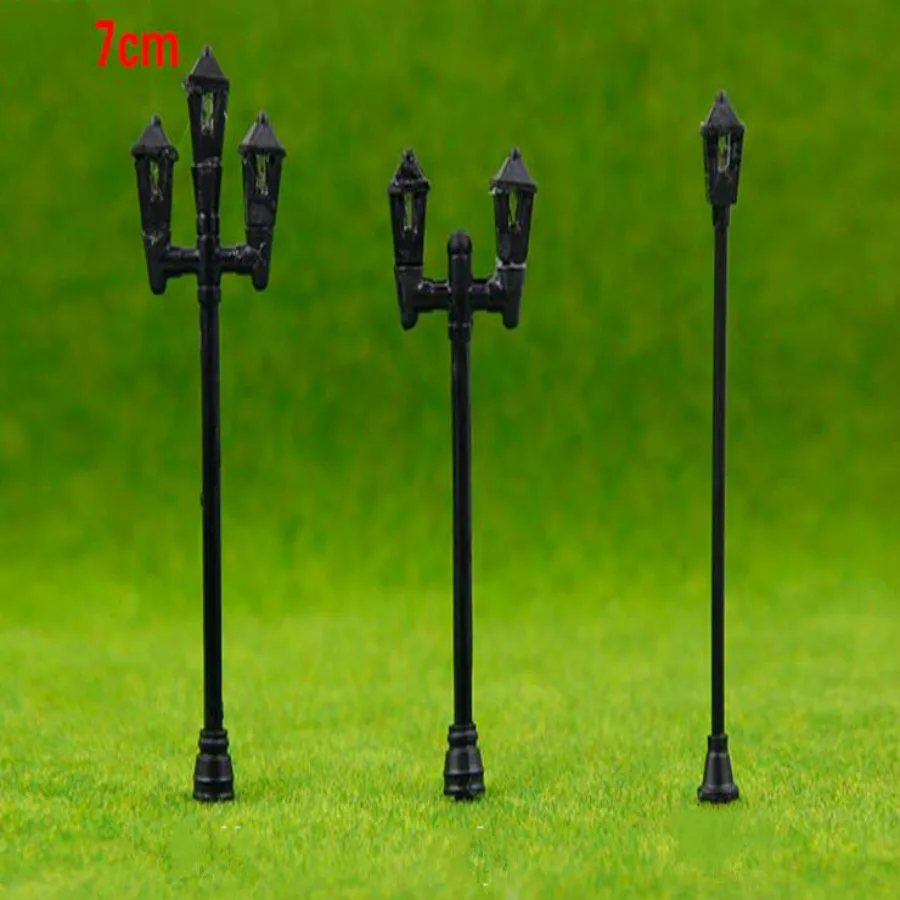 2018 new garden model plastic light in ho train layout (6)