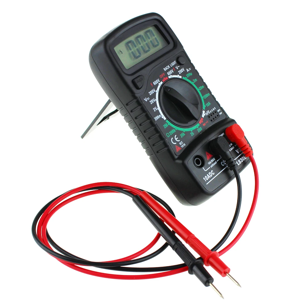 XL830L Multimeter Digital AC DC Tester Voltage Measurement Ohm Current