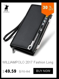 Модный кошелек от бренда WILLIAMPOLO! Горячая Распродажа! Знаменитый Роскошный Кожаный клатч на молнии из кожи, мужской кошелек PL273