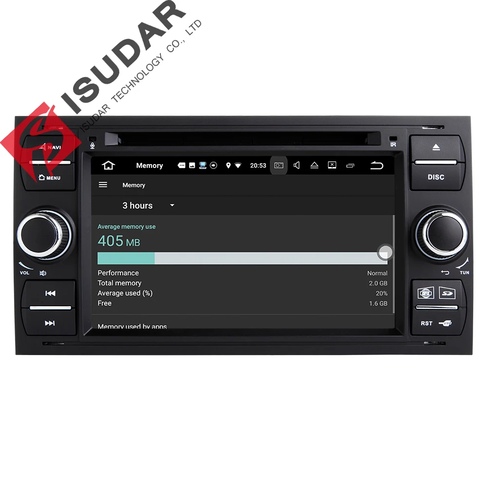 Android 7.1.1 Two Din 7 Inch Car DVD Player For Ford/Mondeo/Focus/Transit/C-MAX/S-MAX/Fiesta RAM 2G GPS Navigation Radio WIFI