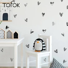 Tofok Ins сердце растения DIY виниловая серия Наклейка на стену Скандинавская детская комната гостиная креативные наклейки офисный домашний фон Декор