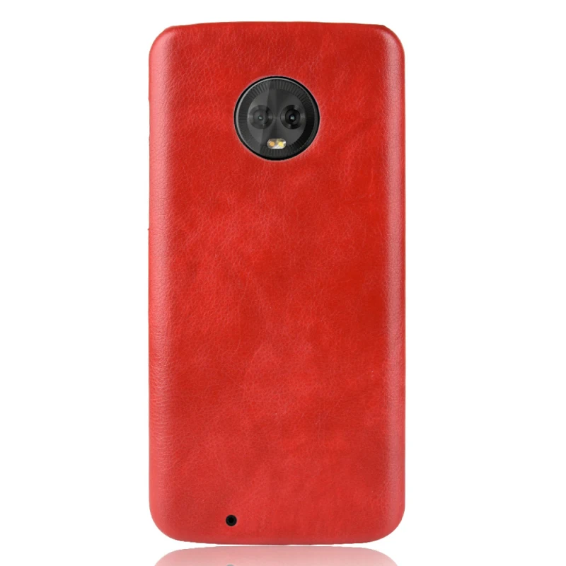 MOTO G6 G6Plus Litchi pattern PU leather+PC hard case_5