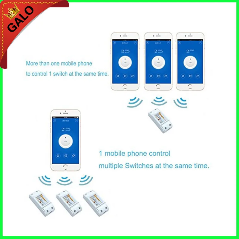 Wifi Smart Switch Wifi Controlled Switch Wireless Relay Switch Universal DIY Smart Home Wifi Switch Domotica Device