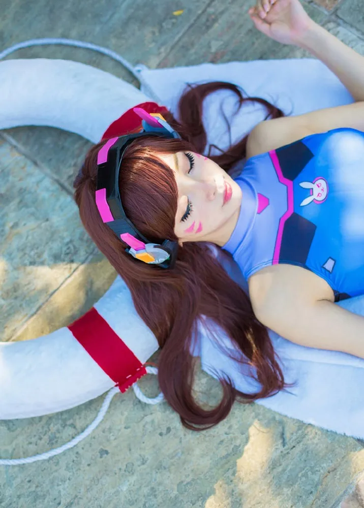 Новинка, костюм для косплея игры OW D. VA, сексуальный купальник SUKUMIZU, костюмы на Хэллоуин, косплей для женщин, аниме купальники