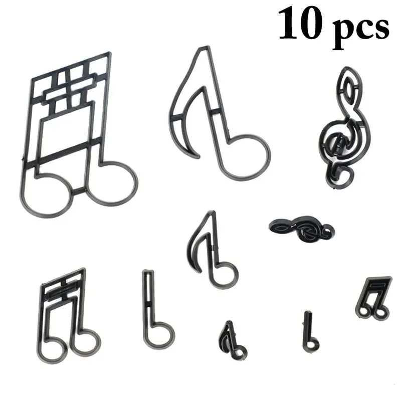 

10pcs Cookie Cutter Creative Music Notes DIY Fondant Mold Biscuit Cutter Mold Cookie Baking Molds Cake Decorating Tools