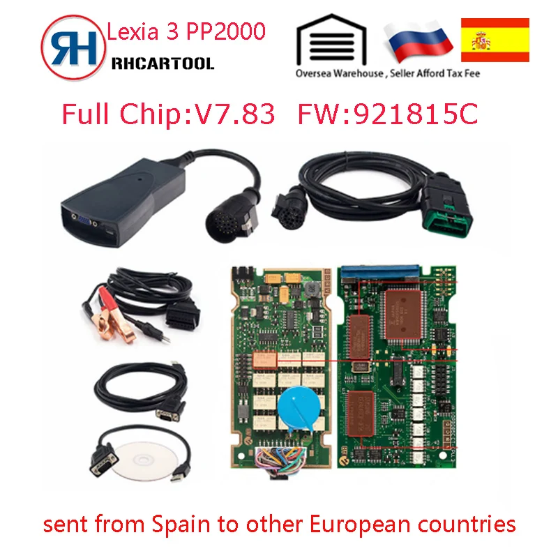 

Golden Full Chips lexia 3 921815C Firmware Diagbox V7.83 Lexia3 PP2000 V48/V25 lexia-3 For Citroen/for Peugeot Diagnostic Tool