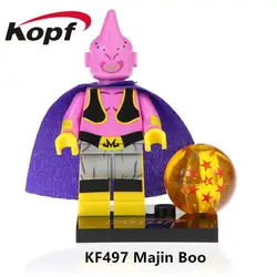 Одиночная продажа супер героев Majin Boo Goku Ssj Xeno модель Dragon Ball Kaio Shin Android 13 Кирпичи Строительные кубики, детские игрушки KF497