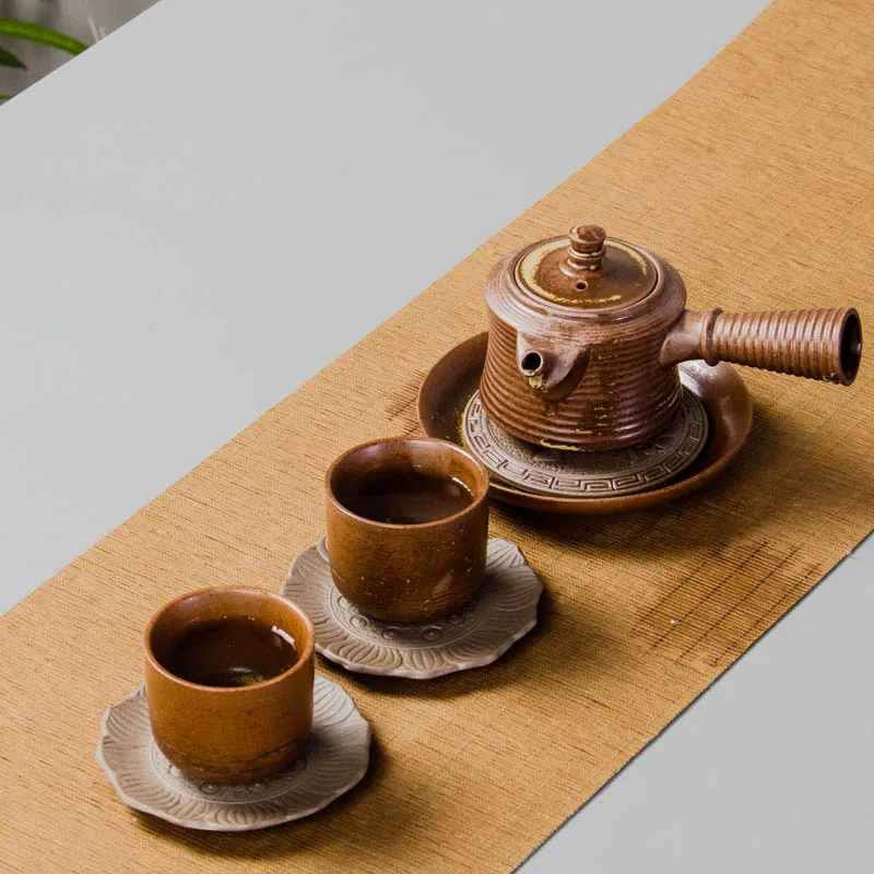 3 шт. китайский Путешествия Чайный набор кунг-фу Керамика Портативный чайная чашка из фарфора Услуги гайванские чашки для чая из Чай чайник для чайной церемонии B003