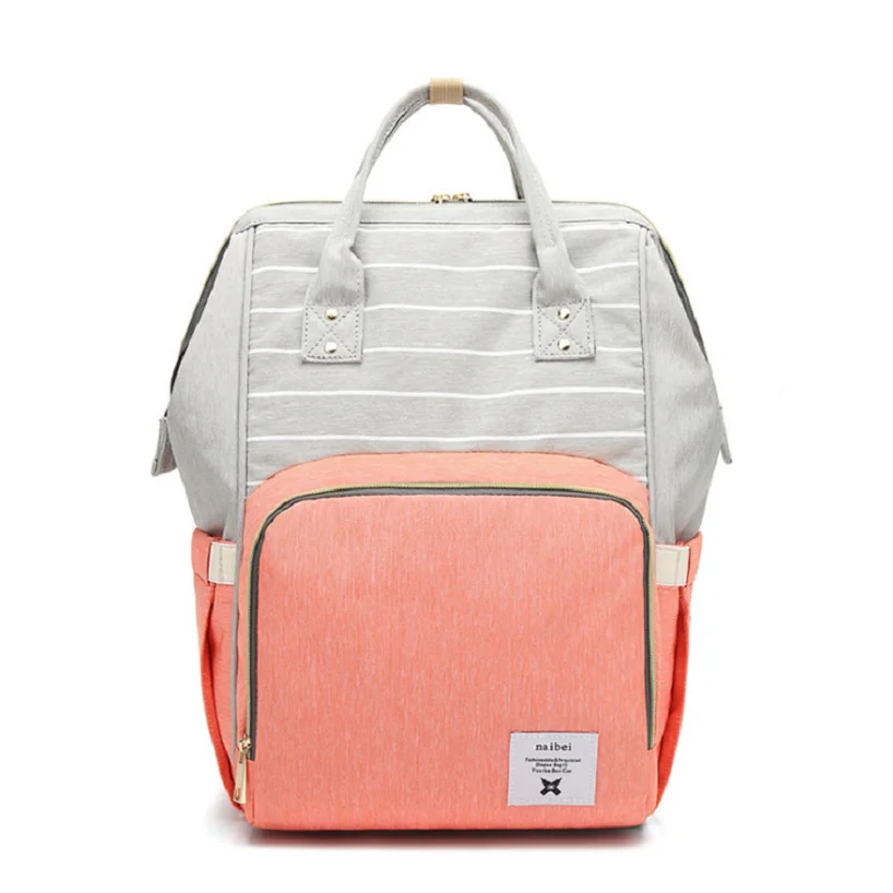 

42cm New Fashion Mummy Maternity Nappy Bag Large Capacity Baby Bag Travel Backpack Nursing Bag for Baby Care Nappy Hand Bag