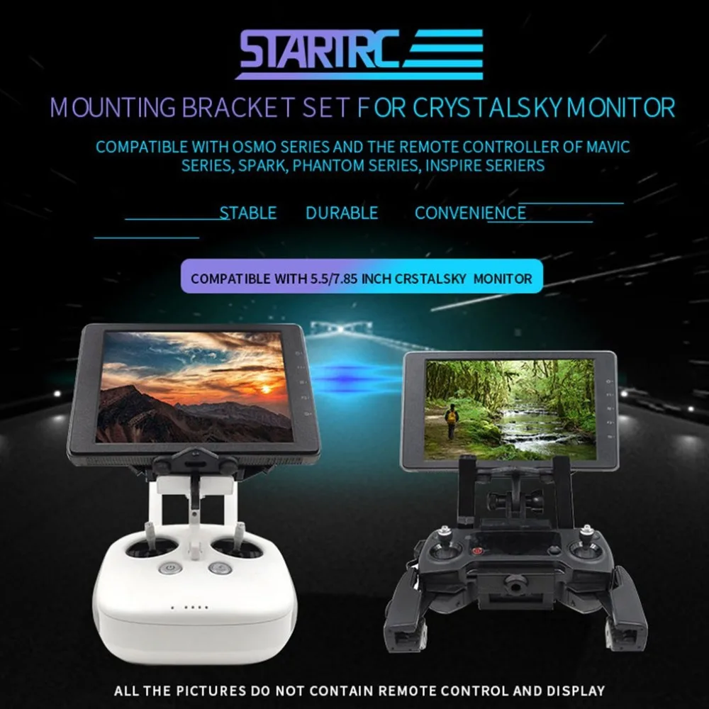 

STARTRC Tablet Support Holder Adapter for CrystalSky Monitors DJI MAVIC SPARK OSMO PHANTOM Transmitter Bicycle