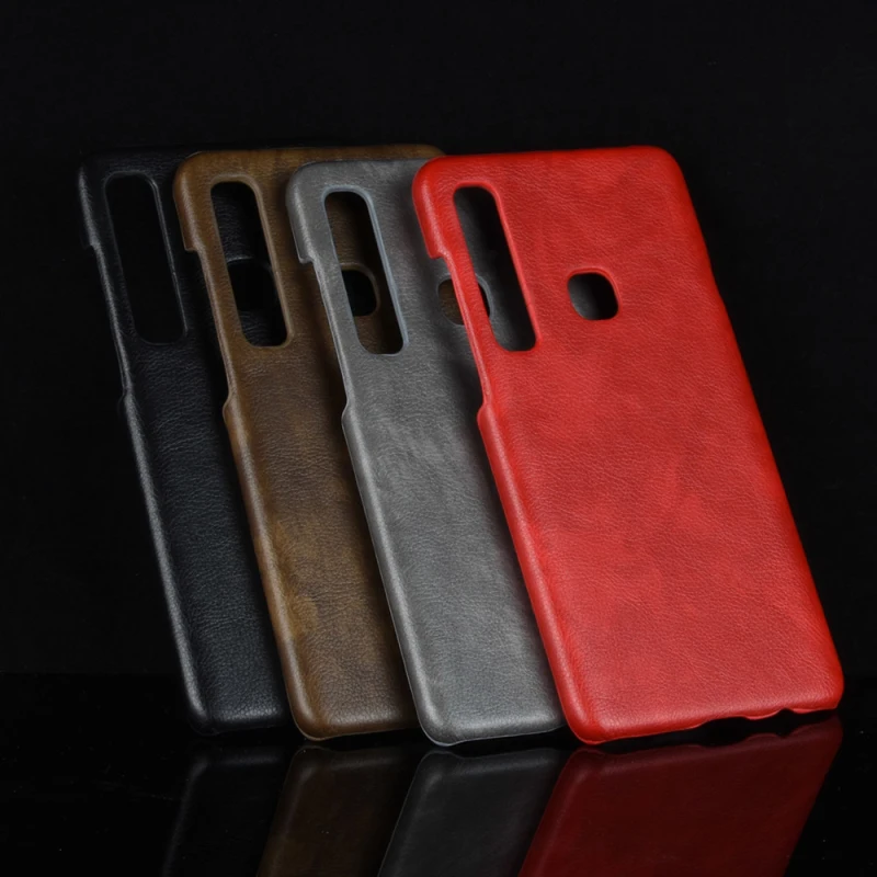 Samsung Galaxy A9S (A9 Star Pro) Litchi pattern PU leather+PC hard case