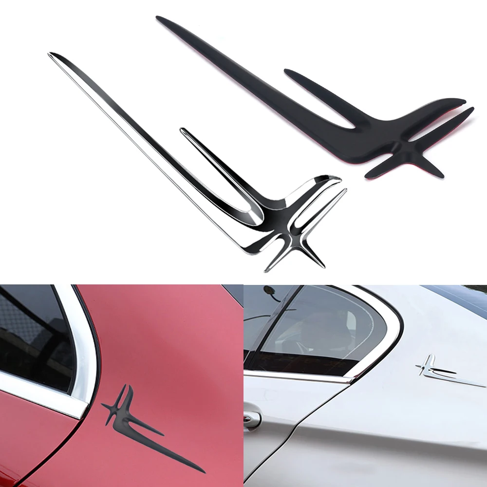 

2pcs For AMG Mercedes W212 W211 W210 W204 W202 C200L C260L C300L 3D Mettal Sticker Emblem Car Sticker Fender Badge Side Sticker