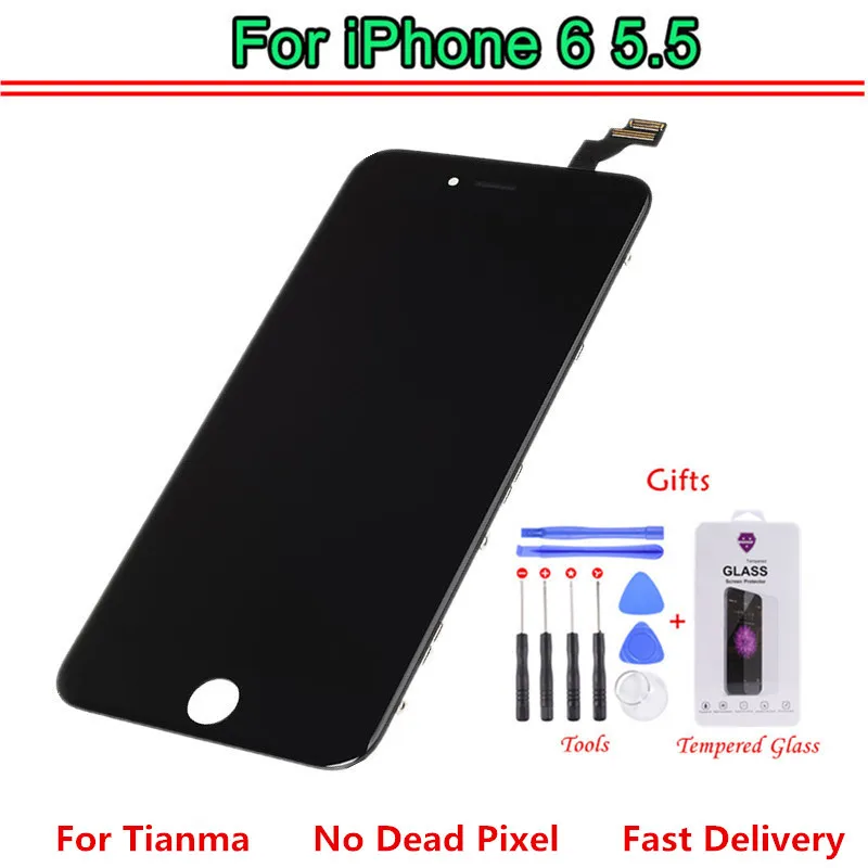 

1pcs Tianma AAA Screen LCD For iPhone 6 Plus Screen LCD Replacement Screen IPS Display Touch 6 Plus LCDS with Tools gifts