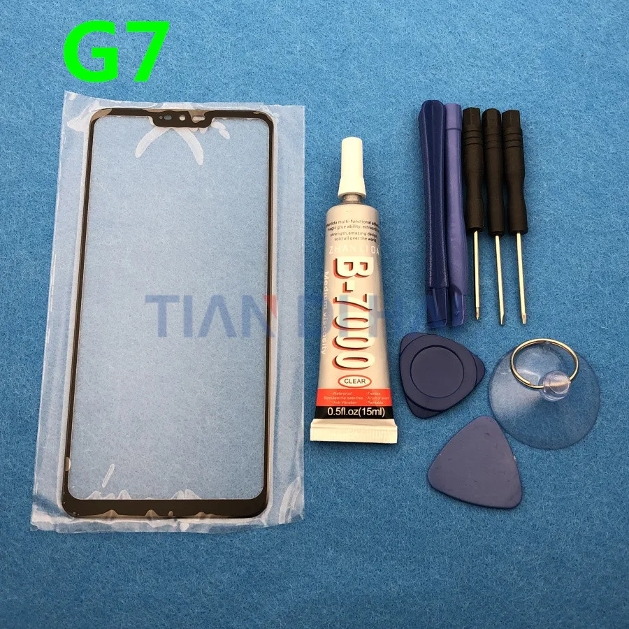 

G7 LCD Touch Panel Screen For LG G7 Front Glass Outer Lens + B-7000 Glue Tools