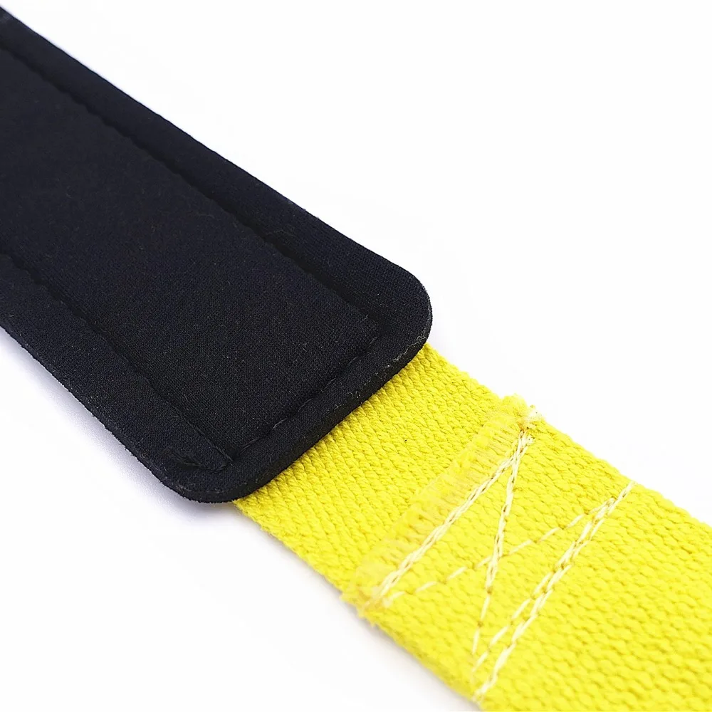 1Pair Crossfit Weight Lifting Strap Hand Wrist Support Straps with Neoprene Padded Dumbbell Home Gym Fitness Body Building Grip