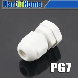 

500PCS/lot NEW Weather Proof Nylon Connectors PG Cable Gland PG7 PG07 Dia. 3~6.5mm #BV116 @SD