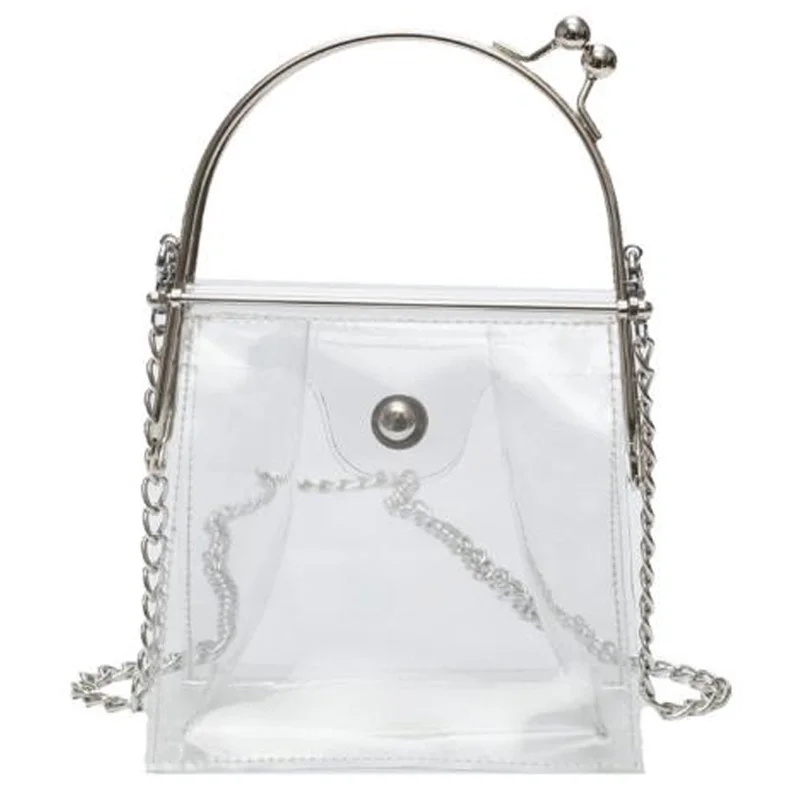 

AUAU-New Korean Fashion Wild Transparent Bag Fairy Summer Jelly Portable Messenger Bag