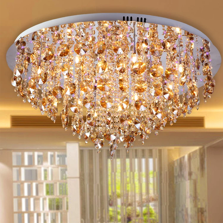 Moderne Mode Wohnzimmer Kristall Lampe Deckenleuchte K9 Luxus Kristall Lampen Ersten Ebene X111
