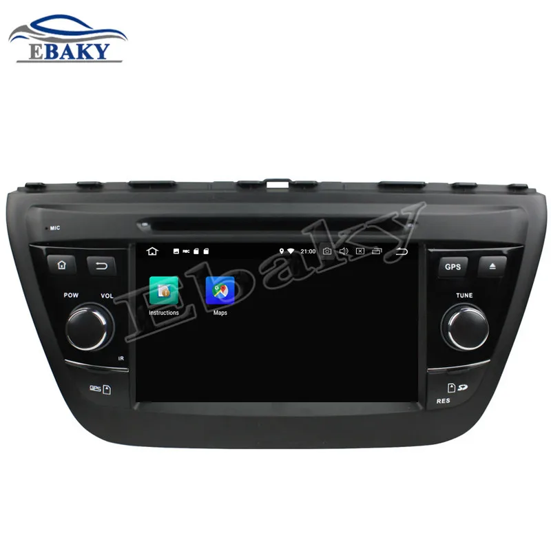 Clearance NaviTopia 7inch 4GB RAM 64GB ROM Octa Core Android 9.0 Car DVD Radio For Suzuki SX4/S Cross 2014 with GPS/wifi/Bluetooth 3