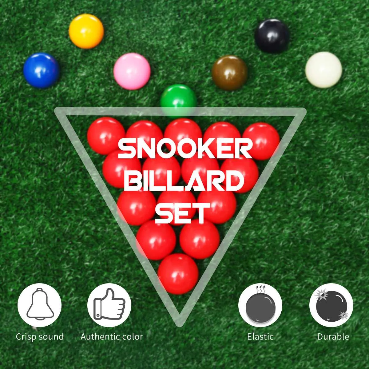 

22pcs/set 52.5MM Snooker Billiards Set Polyester Resin Balls Full Set Billiard Balls Snooker & Billiard Accessories