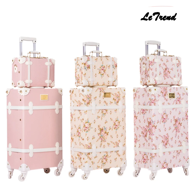 advocaat snelweg Zuidelijk Letrend Retro Koffer Wielen Mannen Rolling Bagage Spinner Roze Trolley  Student Reistas Vrouwen Handbagage Set Kofferbak|luggage spinner|rolling  luggagepink trolley - AliExpress