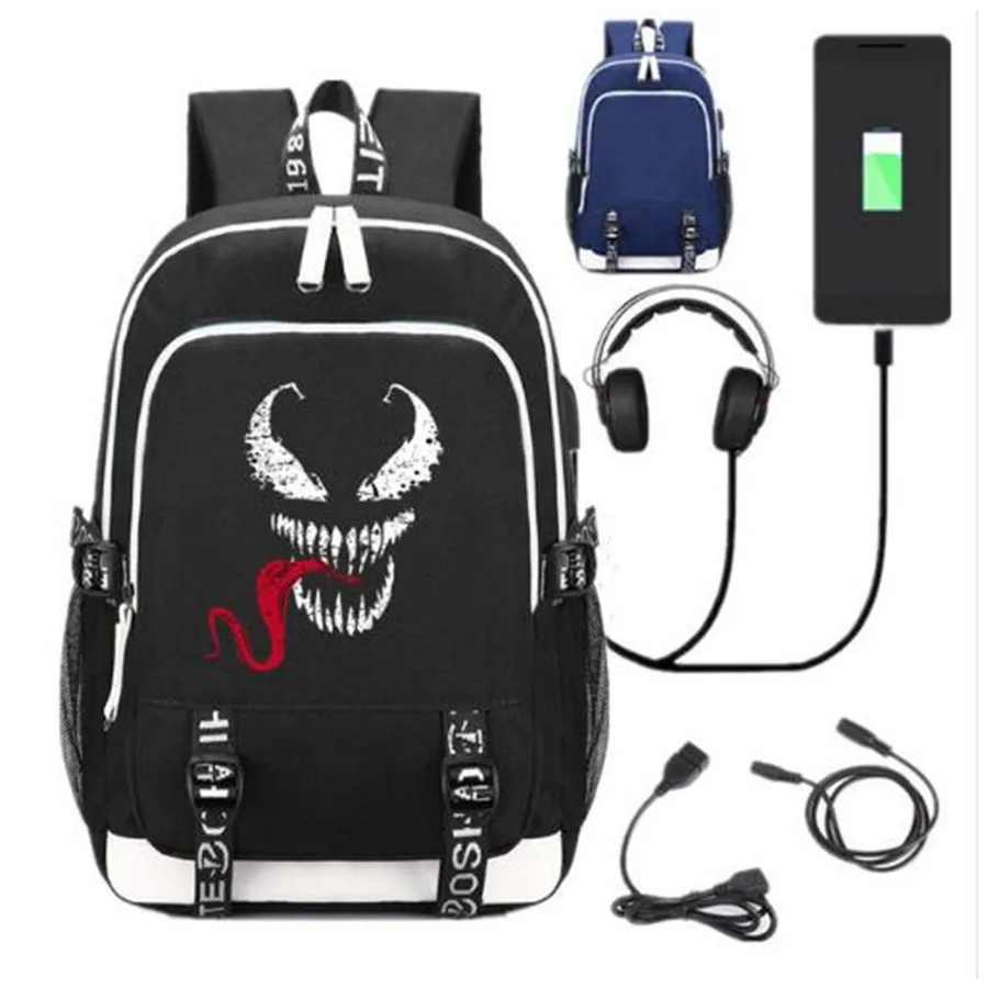 venom book bag
