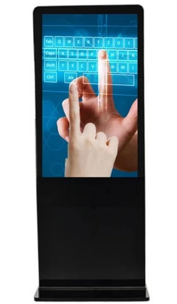 

face recognition cctv monitor display Ultra thin retailing store lcd media floor standing digital signage 1920*1080P HDMI