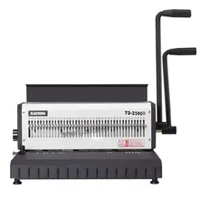 А4 машина для переплета бумаги, проволоки, TD-2500R(круглая) машина для переплета железных колец, настольная машина для переплета календаря, ручная машина для переплета 300 листов