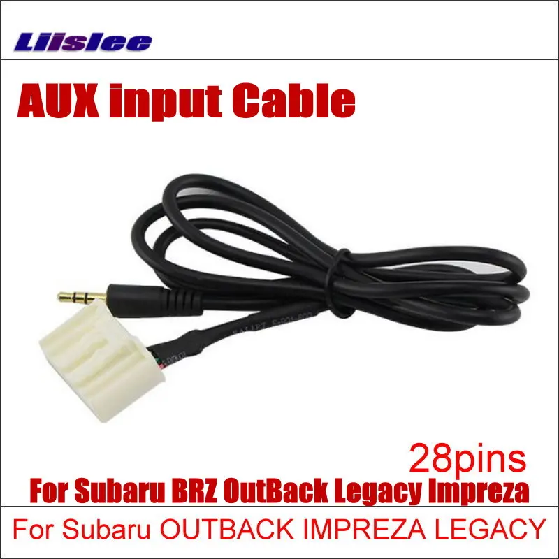  Original Plugs To AUX Adapter 3.5mm Connector For Subaru BRZ OutBack Legacy Impreza Car Audio Media