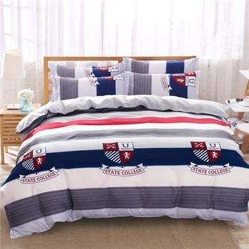 

Colorful Stripe Duvet Cover Bedding Set Kids Child Bed Linen Single Full Queen King Big Size Quilt Comforter Pillow Case24