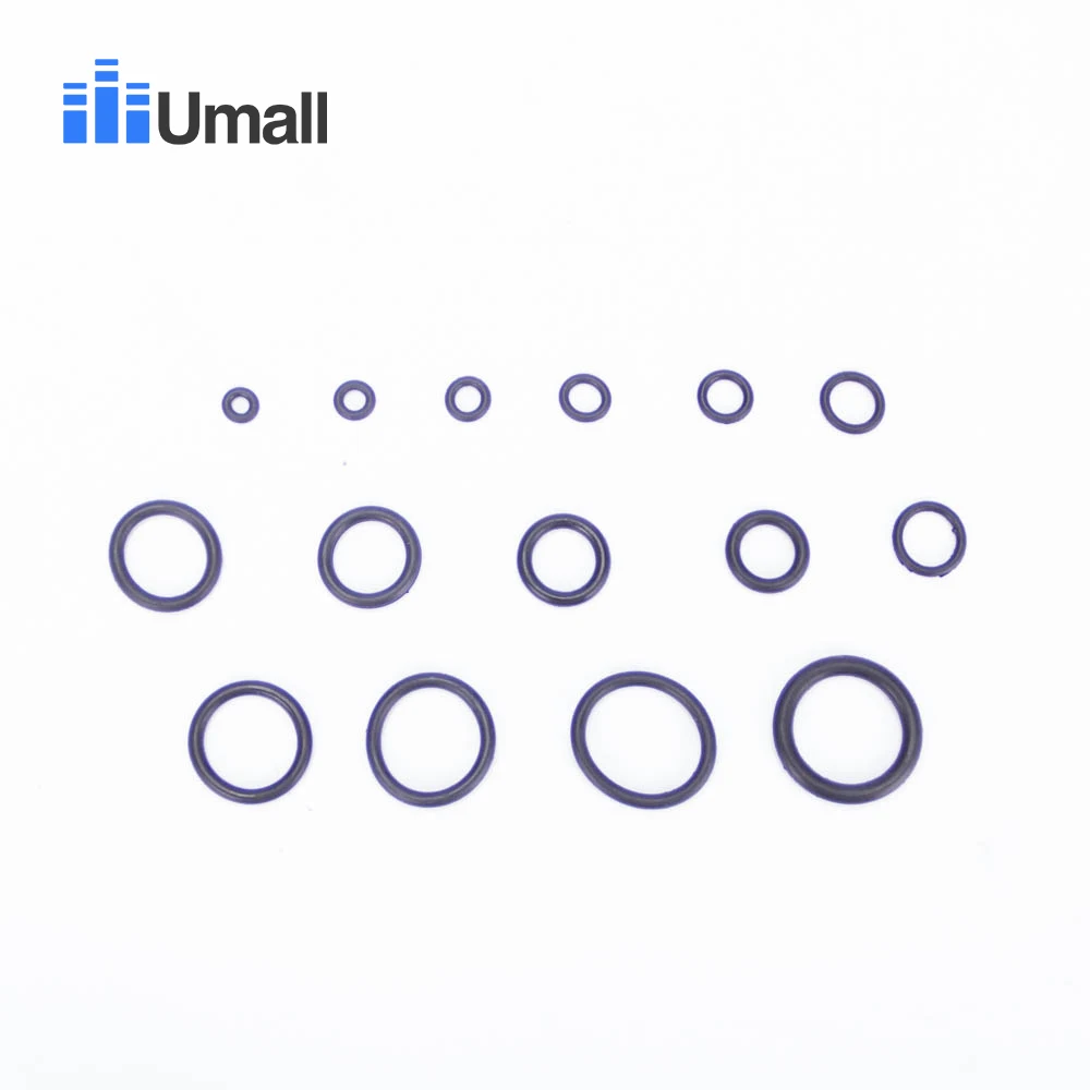 382 шт комбинированная посылка, стандарт США, уплотнительное уплотнение, маслостойкое Нитриловое резиновое красное уплотнительное кольцо, коробка