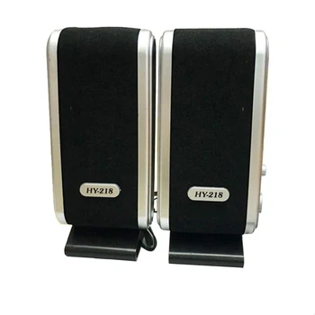 

6W USB2.0 Wired USB Power Speakers Stereo 3.5mm Audio Jack for PC Laptop Computer