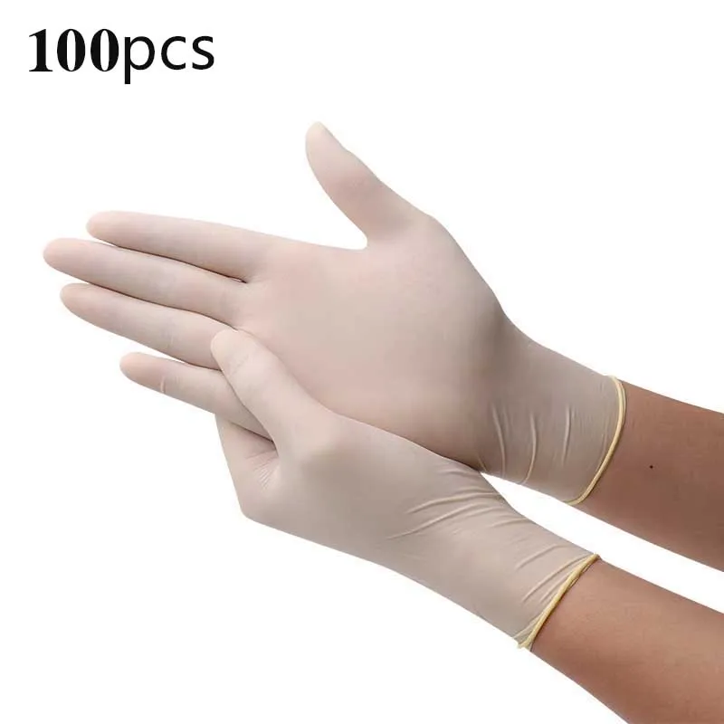 100 шт оптом многофункциональные одноразовые латексные перчатки толстые Duable бытовые водонепроницаемые промышленные перчатки - Цвет: A7105