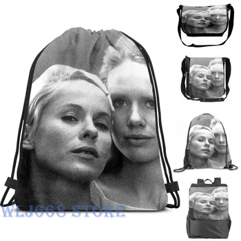 

Funny graphic print shoulder Bags women Persona Ingmar Bergman Single shoulder backpack travel for men Gym Bag