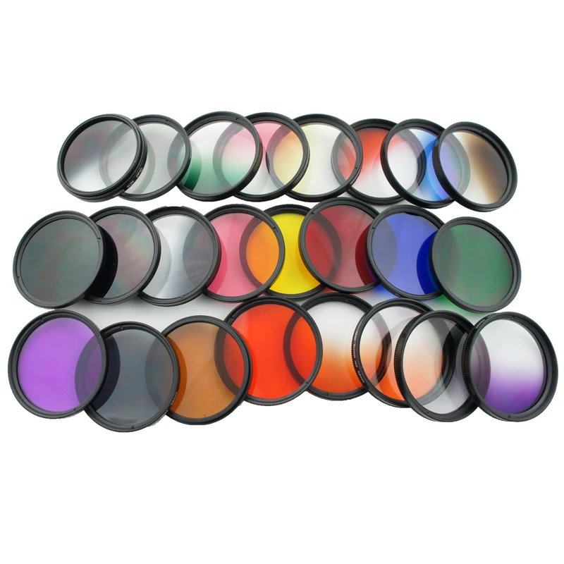 

KnightX 37MM 52MM 58MM 37 GoPro Accessories ND FLD RED lens color filter for Sony Canon Nikon for GoPro Hero 4 / 3+ / 3 52 58 mm
