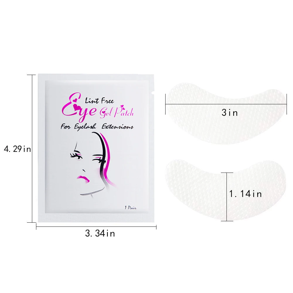 100 пар новые накладки ресницы под накладки для глаз наклейки для удлинения женщин Макияж инструменты маска для глаз TSLM2
