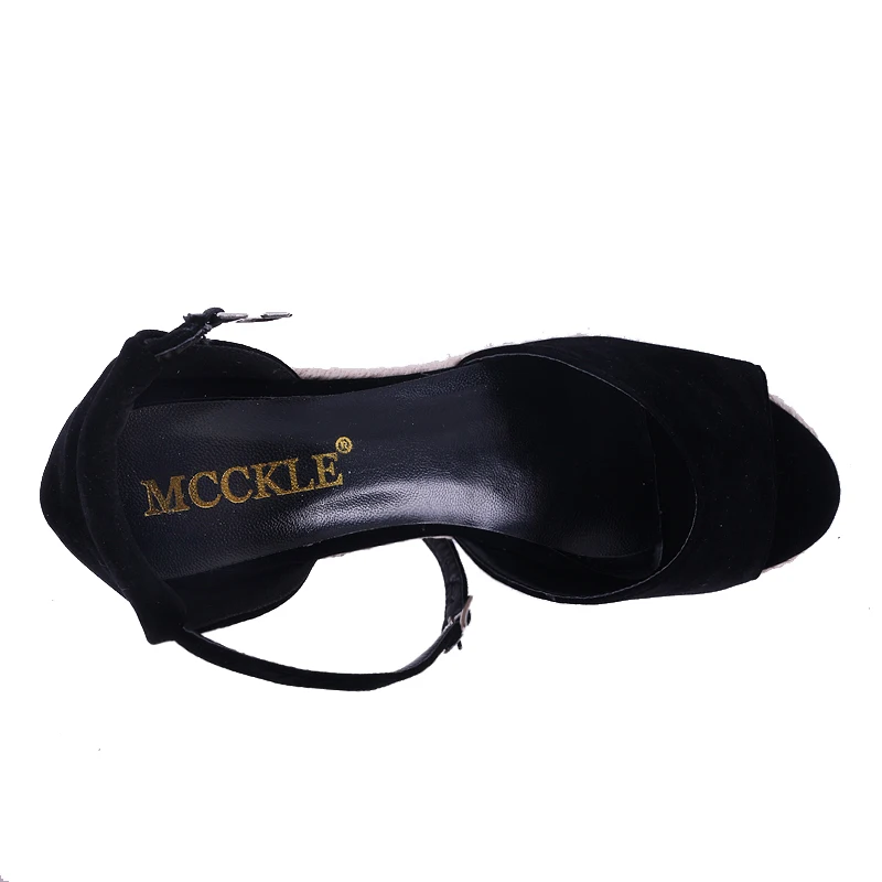 MCCKLE / женские богемные сандалии больших размеров с ремешком на щиколотке