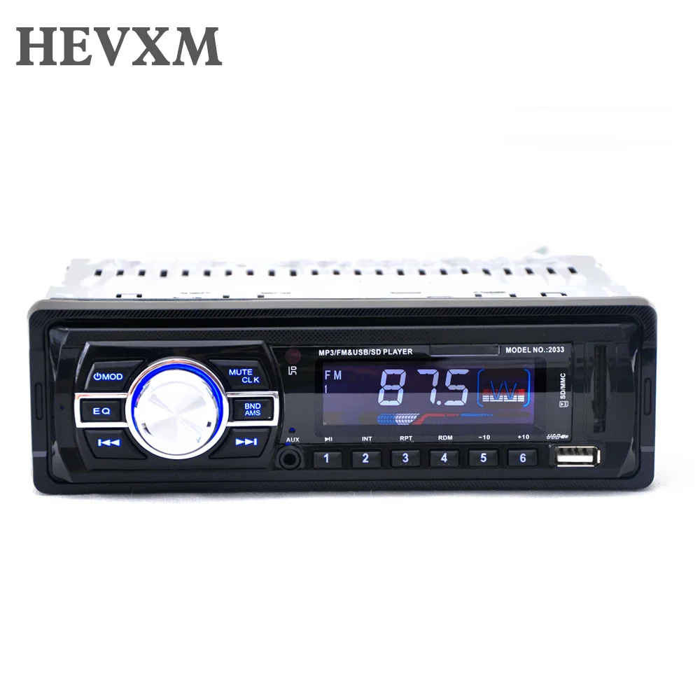 

1 Din Auto Audio Stereo MP3 Player Support FM/SD/AUX/USB Interface for Universal Car In-Dash Radio Input Receiver Without Remote
