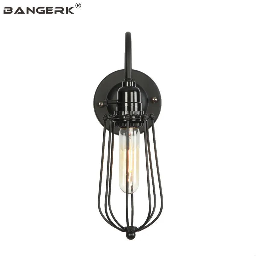 Промышленный ветер винтажный настенный светильник LED Эдисон бра переключатель